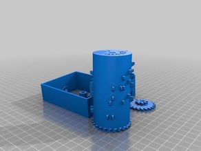 angepasste parametrische music box wunderbare Welt mechanisch ist Spielzeug 3d print model - Mito3D