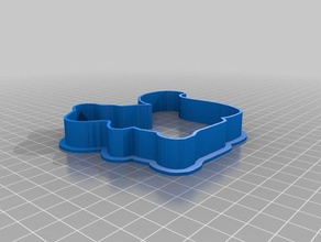 meikes esquilo cortador de cookie a cozinha jantar personalizado 3d print model - Mito3D