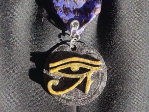 eye horus medal accessories 3d print model - Mito3D