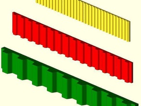 parametrik açık scad timingbelts parçalar openscad triger kayışı 3d print model - Mito3D