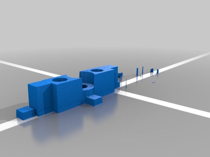 xbar nut mount bowman design extruder holder other 3D print model - Mito3D