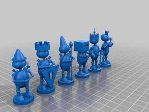 chess set di scacchi altri tinkercad 3d print model - Mito3D