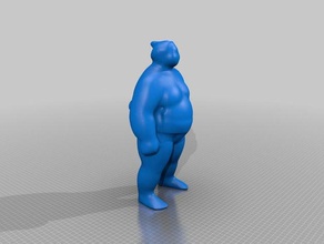 sumo-Ringer 131k Skulpturen 3d print model - Mito3D