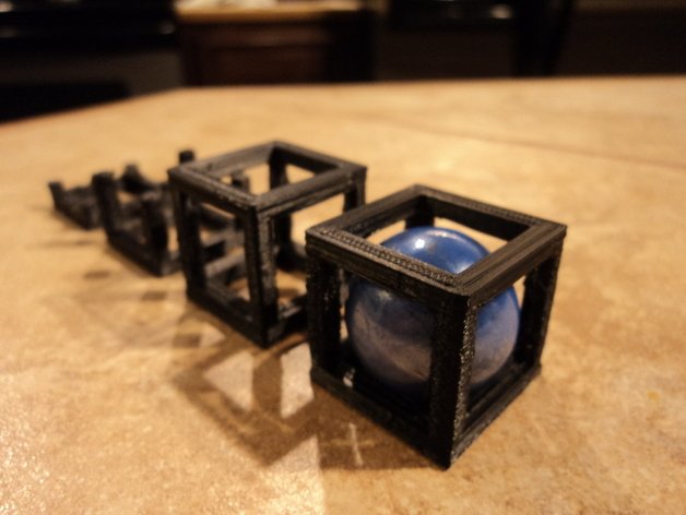top rolling küp diğer küre oyuncak 3D print model - Mito3D