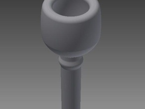 trombone mouthpiece other 3d print model - Mito3D