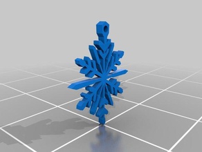 floco de neve ornamento decoração natal makerbotornaments 3d print model - Mito3D