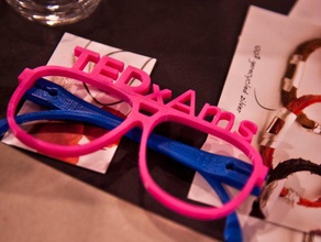 tedxams glasses 3d print model - Mito3D