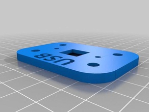 plate usb 3d printer accessories 3d print model - Mito3D