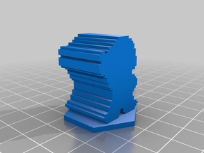 chess pixel king tinker piece other tinkercad 3d print model - Mito3D