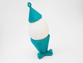 8 œufs cup elf décor 25 jours de décisions les fêtes noël faberdashery makerbotoranments ornement l'hiver 3d print model - Mito3D