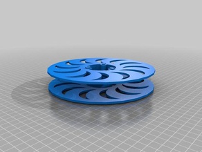 volante de inercia concentradores partes carrete 3d print model - Mito3D