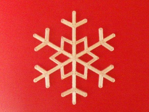 snow flake 001 household supplies christmas decoration ornament snowflake tree 3d print model - Mito3D