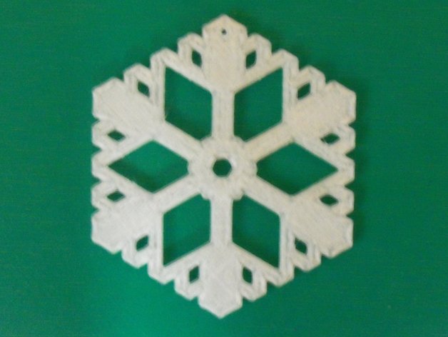 kar tanesi 010 dekor Noel dekorasyon süs kartanesi ağaç 3D print model - Mito3D