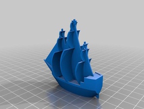 skalierbare Piratenschiff Fahrzeuge angepasst 3d print model - Mito3D