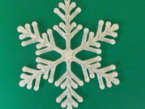 snow flake 014 Dekor Weihnachten Dekoration ornament Schneeflocke Baum 3d print model - Mito3D