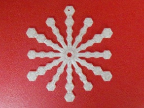 snow flake 018 Dekor Weihnachten Dekoration ornament Schneeflocke Baum 3d print model - Mito3D