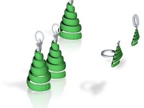 swirl albero di natale set gioielli 3d print model - Mito3D