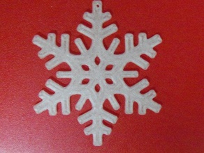 el copo de nieve 021 decoración navidad la ornamento árbol 3d print model - Mito3D