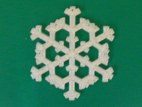 el copo de nieve 013 decoración navidad la ornamento árbol 3d print model - Mito3D