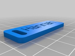 hannah luggage label organization customized 3d print model - Mito3D