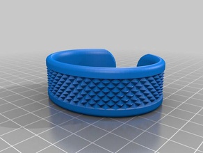 pequeno serrilhado pulseira pulseiras 3d print model - Mito3D