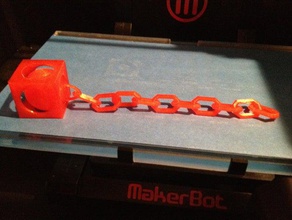caged ball chain per la matematica arte 3d print model - Mito3D