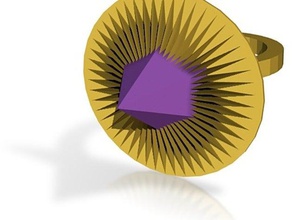 violet spike anneau anneaux 3d print model - Mito3D