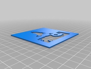 soccer pochoir art outils personnalisé 3d print model - Mito3D