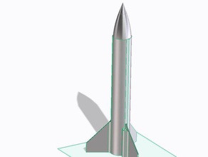 cool flying modèle de fusée sport à l'extérieur crash s'écraser moteur simplifié 3d print model - Mito3D