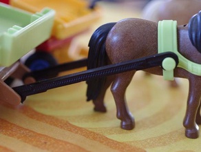 caballo-carro del eje de juguete juego accesorios 3d print model - Mito3D