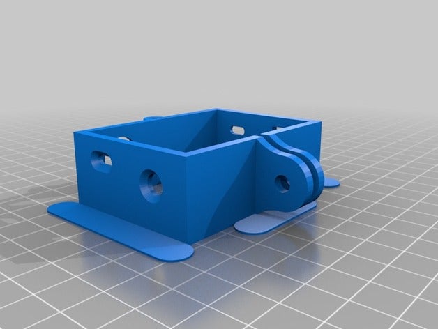 support fram gopro 3 camera 3D print model - Mito3D