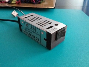 5 V 2a güç kaynağı kapağı anahtarı diy 3d print model - Mito3D