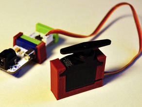 littlebits servo mount Elektronik 3d print model - Mito3D