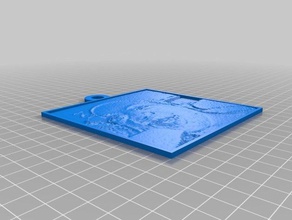 my customized lithopane 2d art 3d print model - Mito3D