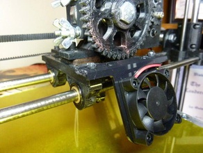 40mm head fan mount other lulzbot 3d print model - Mito3D