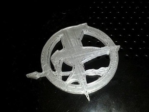 mockingjay pin other badge book hunger games jewelry katniss movie openscad prop 3d print model - Mito3D