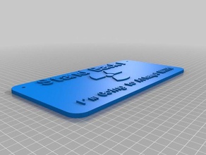 stand back im going attempt math signs logos customized 3d print model - Mito3D