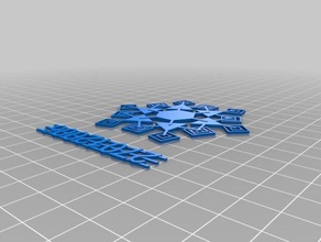 my customized blizzard mailable snowflake ornaments updated 4x decor 3d print model - Mito3D