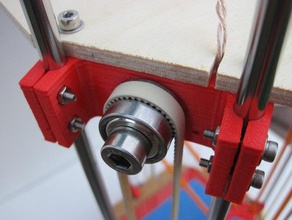 la polea final de rostock 3d impresora partes delta del robot openscad paramétricas reprap 3d print model - Mito3D