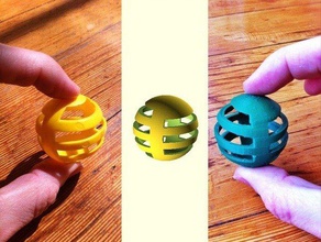 cat toy ball andere openscad parametric 3d print model - Mito3D