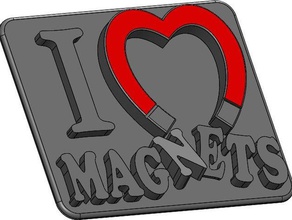 Herz-Magnete, Kühlschrank-magnet Zeichen logos Liebe 3d print model - Mito3D