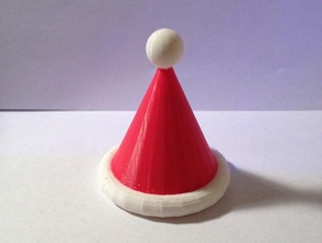 santa hat 3d printing christmas dual extrude 3d print model - Mito3D