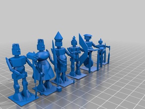 bull chess robits other tinkercad 3d print model - Mito3D