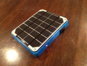 cargador solar de la linterna actualizado el cableado móvil teléfono 3d print model - Mito3D