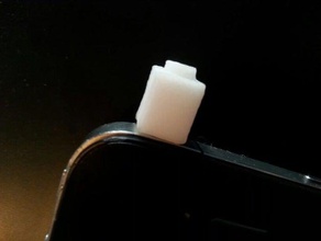 anti-pó plug lego 1x3 os acessórios jack telefone 3d print model - Mito3D