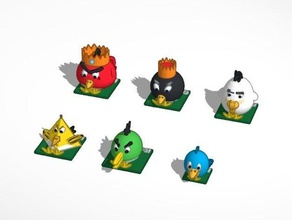 chess tinkercad anger birds other 3d angry buirds set 3d print model - Mito3D