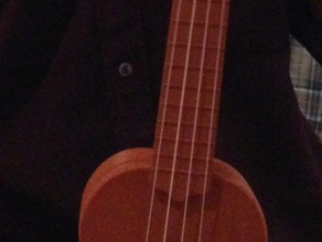 ukulele, Sopran-printable reprap Musik 3d print model - Mito3D