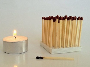 matchstick holder other accessory candle 3d print model - Mito3D