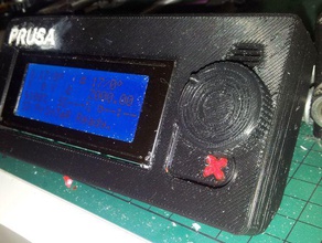 rahat yuvarlak kontrol düğmesi 3d yazıcı aksesuarlar durumda kasa devam etseydi i3 lcd prusa reprap indirim topuzu repra sainsmart 3d print model - Mito3D
