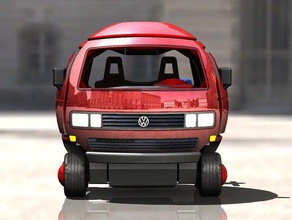 vw t3 camper Spielzeug mechanisch ist - bus minibus minivan t1 volkswagen 3d print model - Mito3D